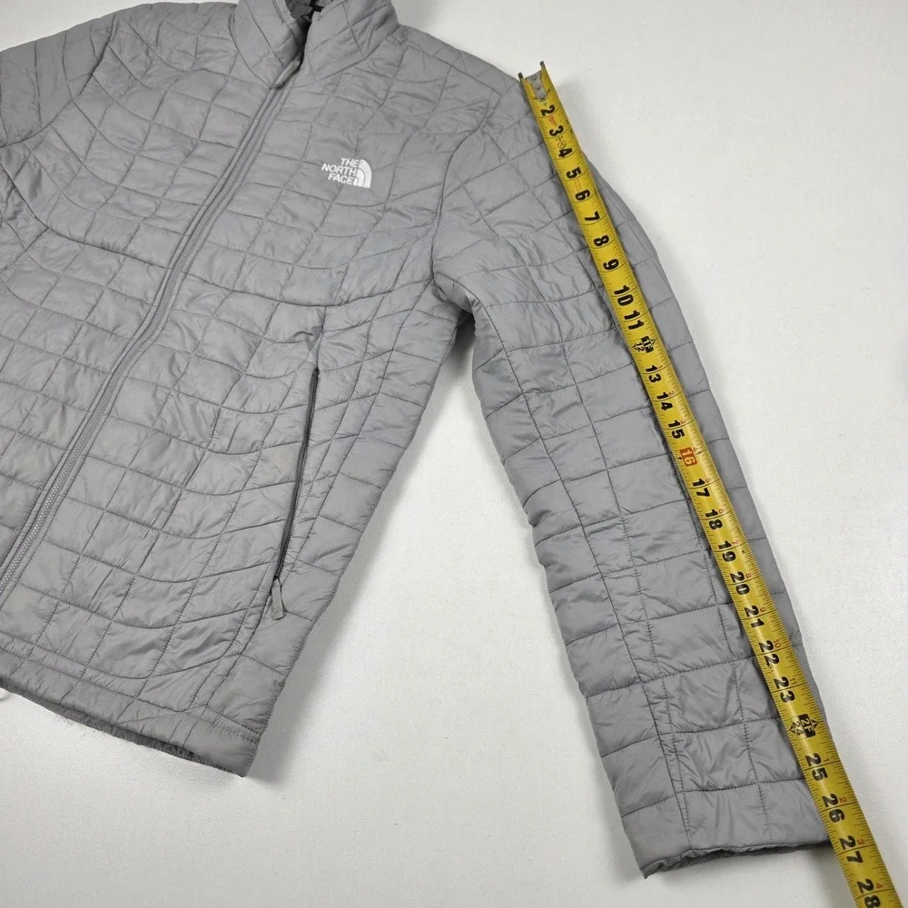 The North Face ThermoBall Eco Jacket Mens Medium Gray Full Zip Insulated Puffer